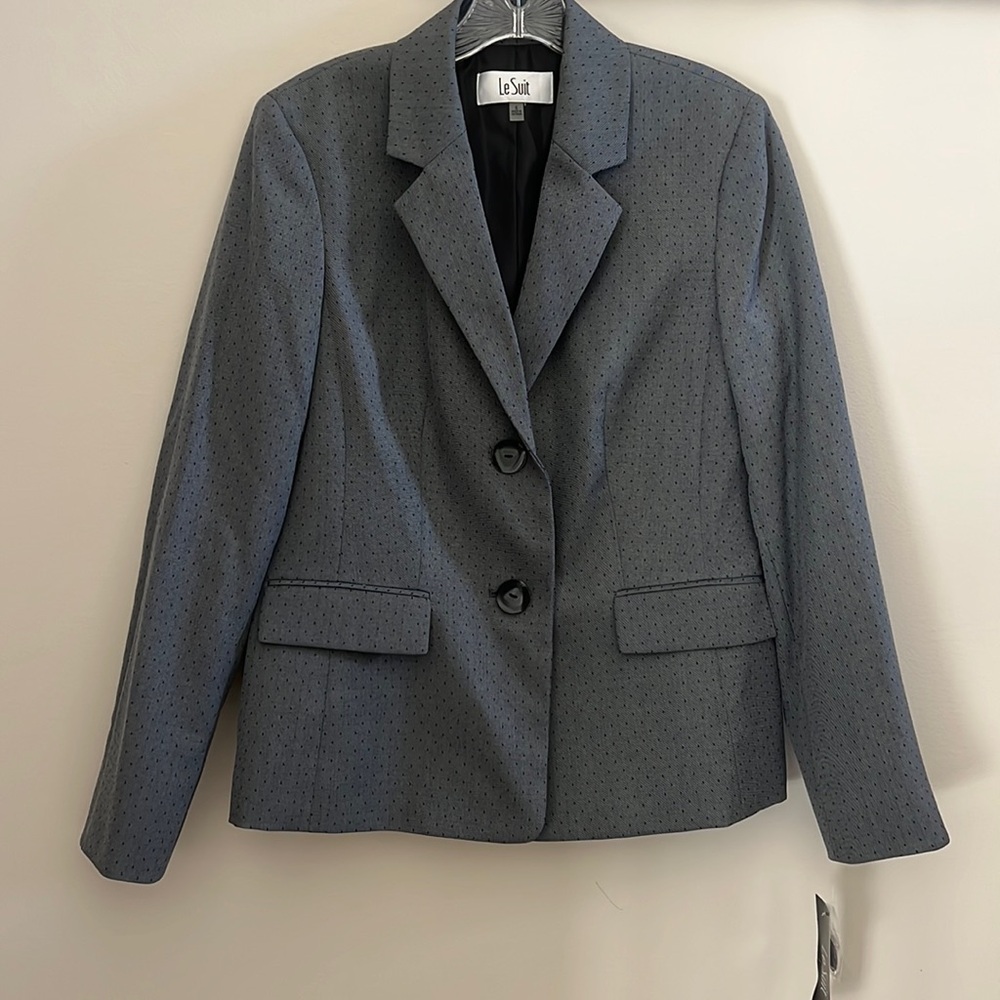 NWT Le Suit Dotted Button Suit Jacket | 8
